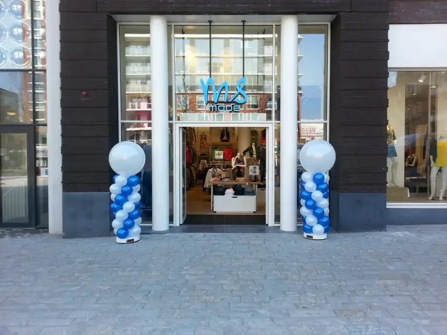 Ballonpilaar met topballon