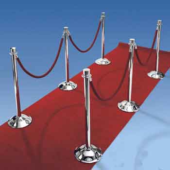 Loper Met Afzetpaaltjes