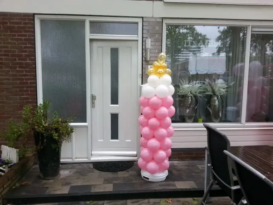 Ballonpilaar babyfles