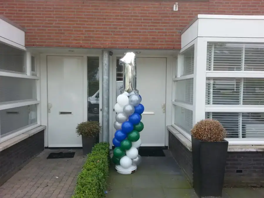 Ballonpilaar met cijfer