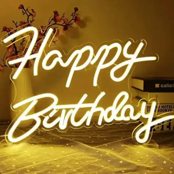 Happy Birthday neon