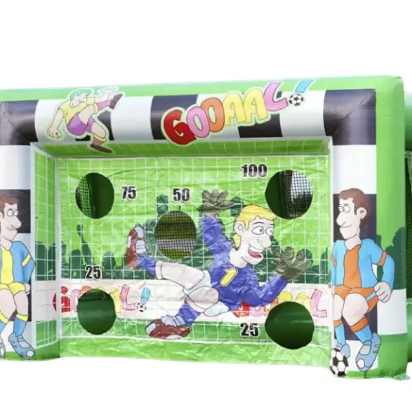 Opblaasbaar voetbal goal