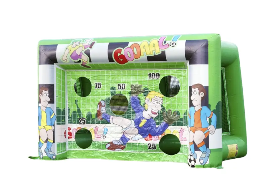 Opblaasbaar voetbal goal