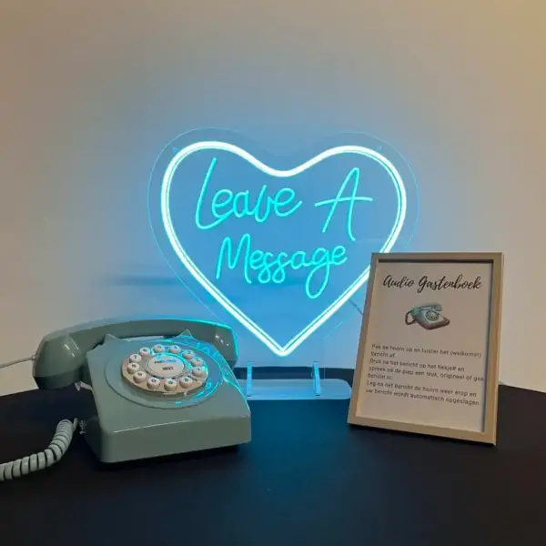 Audio gastenboek telefoon