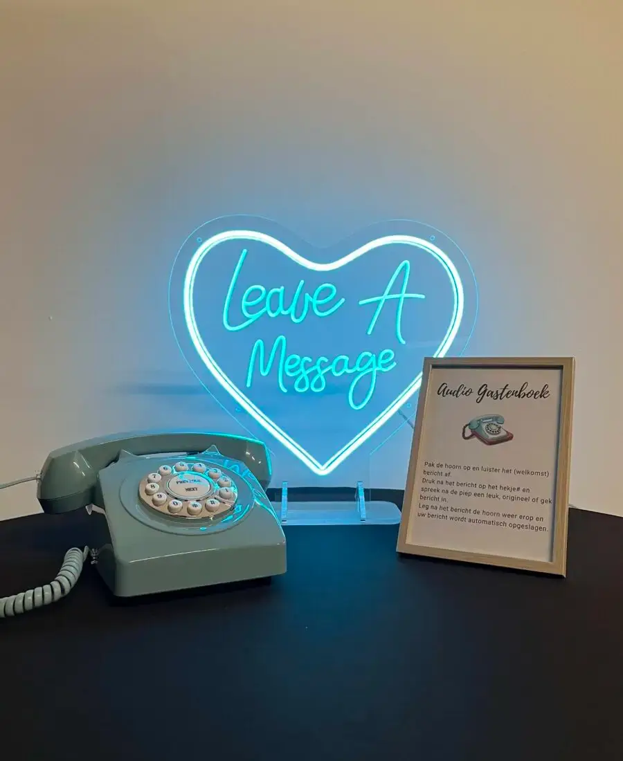 Audio gastenboek telefoon